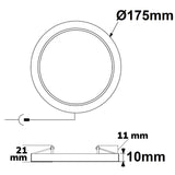 LED Downlight Flex 15W prismatisch 120° Lochausschnitt 50-160mm warmweiß - Beleuchtung