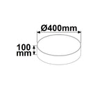 LED Deckenleuchte weiß 25W rund DN400 ColorSwitch 3000|3500|4000K dimmbar - Beleuchtung