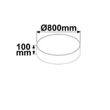 LED Deckenleuchte schwarz 105W rund DN800 ColorSwitch 3000|3500|4000K dimmbar - Beleuchtung