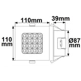 LED Downlight Prism blendungsreduziert 10W IP54 neutralweiß dimmbar - Beleuchtung