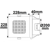 LED Downlight Prism blendungsreduziert 25W IP54 neutralweiß dimmbar - Beleuchtung