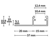 LED Fliesenprofil Abschluss 300cm - Beleuchtung