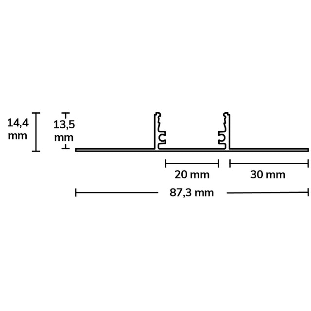 LED Trockenbau T-Profil 20 300cm - Beleuchtung