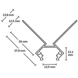 LED Trockenbauprofil Außeneck 300cm - Beleuchtung