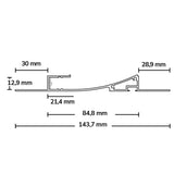 LED Trockenbauleuchte Single Curve weiß 200cm - Beleuchtung
