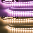 Trennstelle: 100mm mit je 6 SMD | Pitch (Lichtpunkt Mitte-Mitte): 16,67mm | 1 Einheit (Rolle) = 5m | max. Flexbandlänge pro Einspeisung: 5m | Längentoleranz + Wärmeausdehnung: 1% | kein Kühlprofil erforderlich | inkl. 3M 300LSE Klebeband | Untergrund vor dem Ankleben reinigen und entfetten! Nicht wieder ablösen! | Silikon Verguss | BESONDERHEIT: Anschlusskabel beidseitig