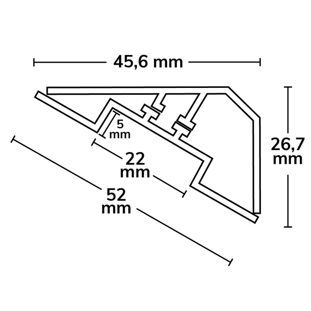 LED Eckprofil CORNER22 eloxiert L: 200cm - Beleuchtung