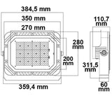 LED Fluter SMD 150W 75°*135° kaltweiß IP66 1-10V dimmbar - Beleuchtung