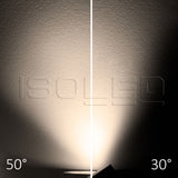 3-Phasen Schienen-Strahler fokussierbar 30W 30°-50° schwarz matt 3000K dimmbar - Beleuchtung