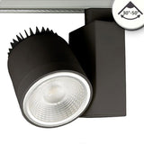 3-Phasen Schienen-Strahler fokussierbar 36W 30°-50° schwarz matt 4000K CRI92 DALI dimmbar - Beleuchtung