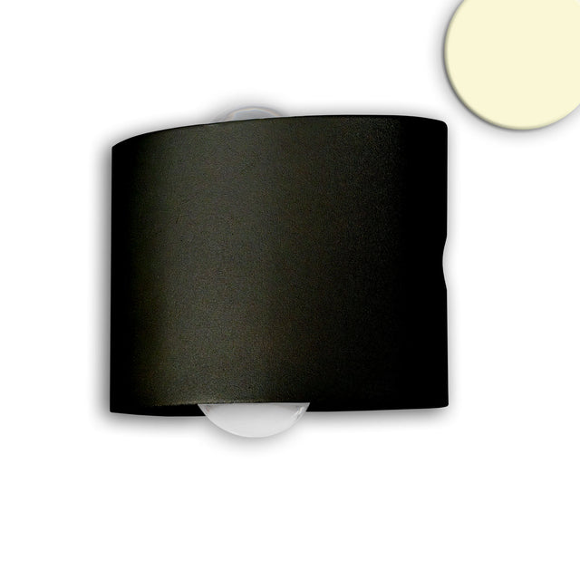 LED Wandleuchte Up&Down 2*2W CREE, IP54, sandschwarz, warmweiß