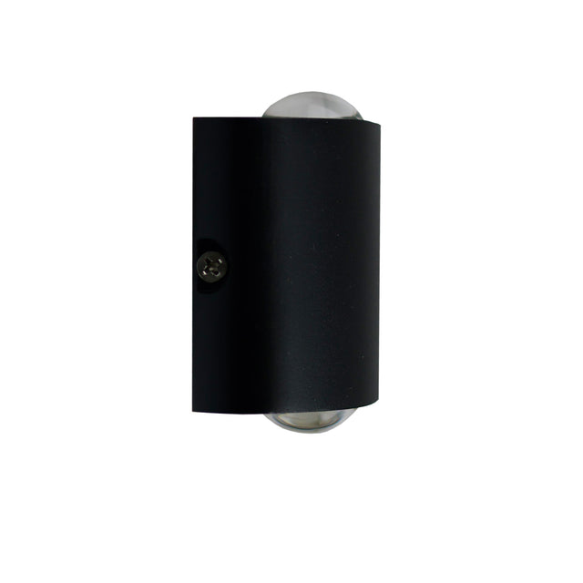 LED Wandleuchte Up&Down 2*2W CREE IP54 sandschwarz warmweiß - Beleuchtung