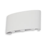 LED Wandleuchte Up&Down 6*1W CREE, IP54, sandweiß, warmweiß