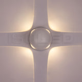LED Wandleuchte Up&Down 4*1W CREE, IP54, sandweiß, warmweiß