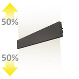 LED Wandleuchte Linear Up&Down 600 610mm 25W IP40 schwarz warmweiß - Beleuchtung
