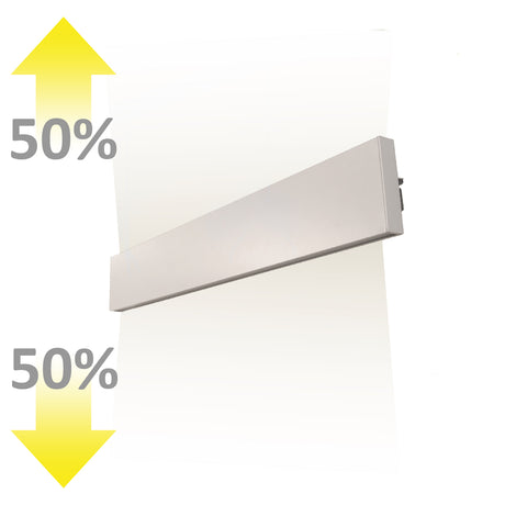 LED Wandleuchte Linear Up&Down 600, 610mm, 25W, IP40, weiß, warmweiß