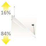 LED Hängeleuchte Linear Up&Down 600 25W prismatisch linear- u. 90° verbindbar weiß warmweiß - Beleuchtung