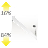 LED Hängeleuchte Linear Up&Down 600 25W prismatisch linear- u. 90° verbindbar weiß neutralweiß - Beleuchtung