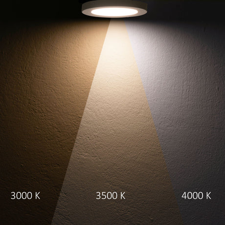 LED Aufbau/Einbauleuchte Slim Flex 6W schwarz ColorSwitch 3000|3500|4000K - Beleuchtung