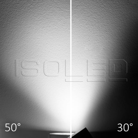 3-Phasen Schienen-Strahler fokussierbar 35W 30°-50° schwarz matt 4000K CRI92 - Beleuchtung