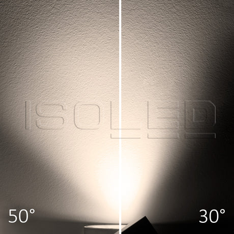 3-Phasen Schienen-Strahler fokussierbar 35W 30°-50° schwarz matt 3000K CRI92 - Beleuchtung