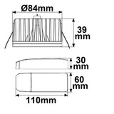 LED Einbaustrahler Sys-90 12W weißdynamisch 3000-4000K Push/DALI DT8 dimmbar (exkl. Cover) - Beleuchtung