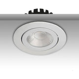LED Einbaustrahler, weiß, 8W, 36°, rund, warmweiß, IP65, dimmbar