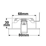LED Einbaustrahler silber 8W 36° rund warmweiß IP65 dimmbar - Beleuchtung