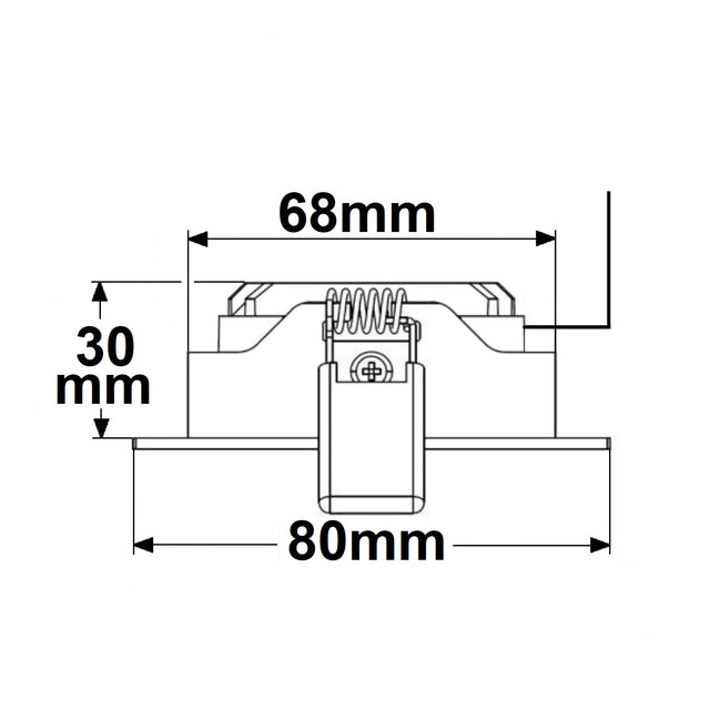 LED Einbaustrahler silber 8W 36° rund warmweiß IP65 dimmbar - Beleuchtung