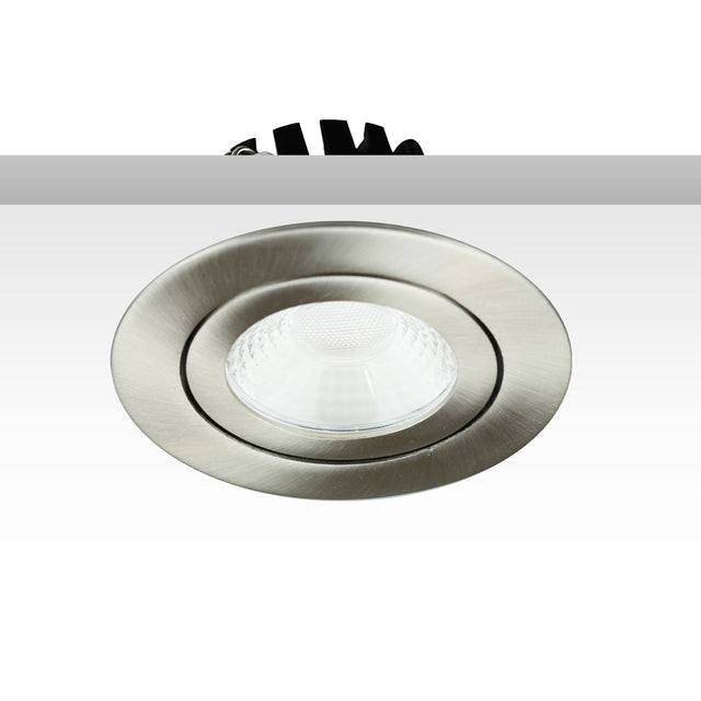 LED Einbaustrahler silber 8W 60° rund warmweiß IP65 dimmbar - Beleuchtung