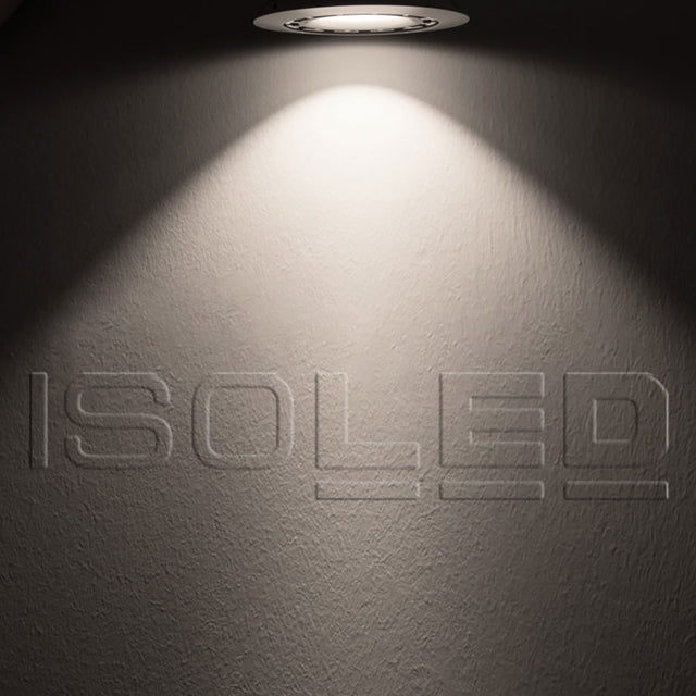 LED Einbaustrahler asymmetrisch COB weiß 8W 50° IP44 rund neutralweiß dimmbar - Beleuchtung
