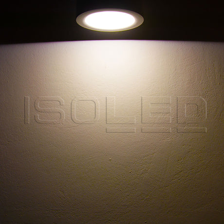 LED Aufbauleuchte LUNA 8W weiß rund DN106,5 indirektes Licht warmweiß dimmbar - Beleuchtung