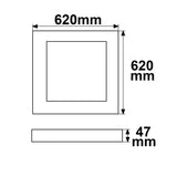 LED Panel UGR<16 Line 625 36W Rahmen weiß warmweiß 1-10V dimmbar - Beleuchtung