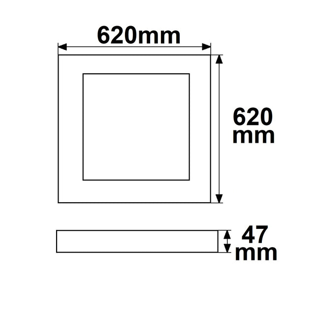 LED Panel UGR<16 Line 625 36W Rahmen weiß warmweiß 1-10V dimmbar - Beleuchtung