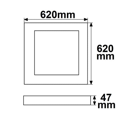 LED Panel UGR<16 Line 625 36W Rahmen weiß warmweiß Push oder DALI dimmbar - Beleuchtung