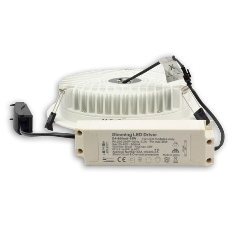 LED Downlight blendungsreduziert 35W rund DN228 CRI90 Switch 3000|3500|4000K dimmbar - Beleuchtung