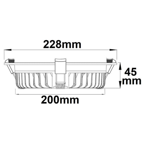 LED Downlight blendungsreduziert 35W rund DN228 CRI90 Switch 3000|3500|4000K dimmbar - Beleuchtung