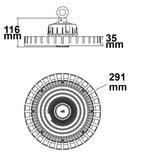 LED Hallenleuchte MS 150W 90° IK10 IP65 1-10V dimmbar neutralweiß - Beleuchtung