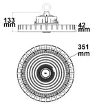 LED Hallenleuchte MS 250W 90° IK10 IP65 1-10V dimmbar neutralweiß - Beleuchtung
