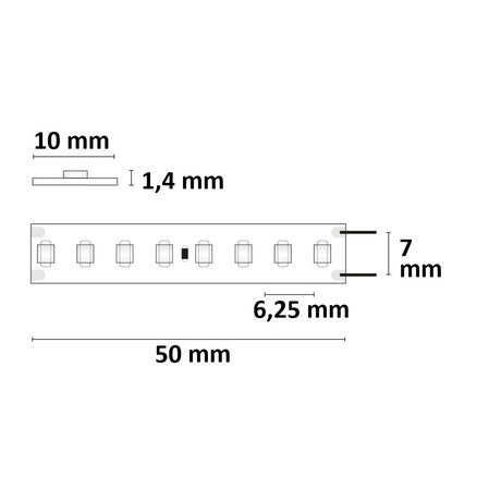 LED HEQ930 Flexband High Bright 24V DC 17W IP20 3000K 140 lm/W 5m Rolle 160 LED/m - Beleuchtung