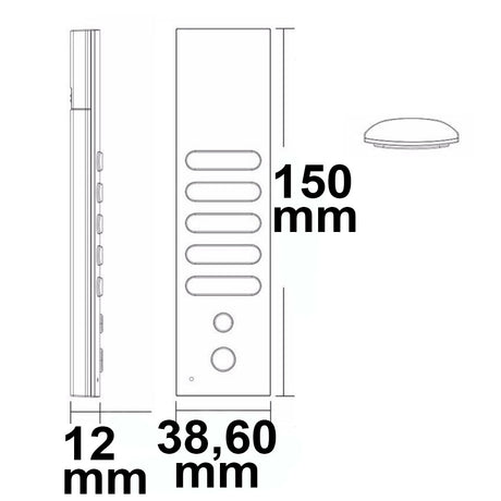 Sys-One single color 4 Zonen Fernbedienung mit 2 Szenenspeicher - Beleuchtung