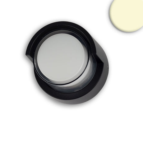LED Wandleuchte rund 6W IP54 sandschwarz warmweiß - Beleuchtung