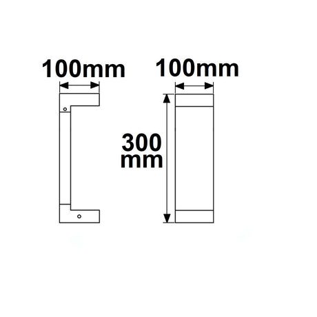 LED Wegeleuchte Poller-1 30cm 7W sandschwarz warmweiß - Beleuchtung