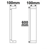 LED Wegeleuchte Poller-1 60cm 7W sandschwarz warmweiß - Beleuchtung
