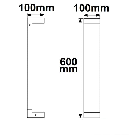 LED Wegeleuchte Poller-1 60cm 7W sandschwarz warmweiß - Beleuchtung