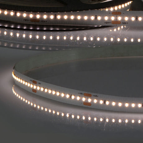 Trennstelle: 50mm mit je 12 SMD | Pitch (Lichtpunkt Mitte-Mitte): 4,17mm | 1 Einheit (Rolle) = 20m | max. Flexbandlänge pro Einspeisung: 20m | Längentoleranz + Wärmeausdehnung: 1% | erforderliche Kühlmasse min. 75 gr/m | inkl. 3M 300LSE Klebeband | Untergrund vor dem Ankleben reinigen und entfetten! Nicht wieder ablösen! | Es passen die Verbinder der Gruppe: K2-210 | BESONDERHEIT: Anschlusskabel beidseitig