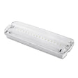 1500mAh Ni-cd Batterie, >3 Std. Notlichtbetrieb mit Lichtleistung 135 Lumen, optionaler Einbaurahmen Art. 114423, optionales vertikales Schild für Deckenmontage Art. 114424, 4 selbstklebende Sticker (Pfeil links/rechts/oben/unten) liegen jeder Leuchte bei, Erkennungsweite 20 Meter, geeignet zur Kennzeichnung von Fluchtwegen gemäß ÖVE 810