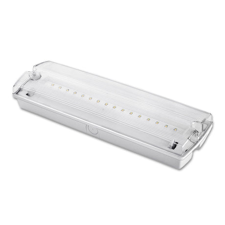1500mAh Ni-cd Batterie, >3 Std. Notlichtbetrieb mit Lichtleistung 135 Lumen, optionaler Einbaurahmen Art. 114423, optionales vertikales Schild für Deckenmontage Art. 114424, 4 selbstklebende Sticker (Pfeil links/rechts/oben/unten) liegen jeder Leuchte bei, Erkennungsweite 20 Meter, geeignet zur Kennzeichnung von Fluchtwegen gemäß ÖVE 810