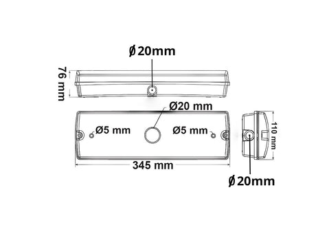 LED Notlicht/Fluchtwegleuchte UNI7 Autotest 7W IP65 X0AEFG180 - Beleuchtung