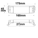 Phasenan-/Abschnitt (40-230V)/Push Eingangssignal zu PWM-Dimmer 1 Kanal 12-48V DC 15A - Beleuchtung